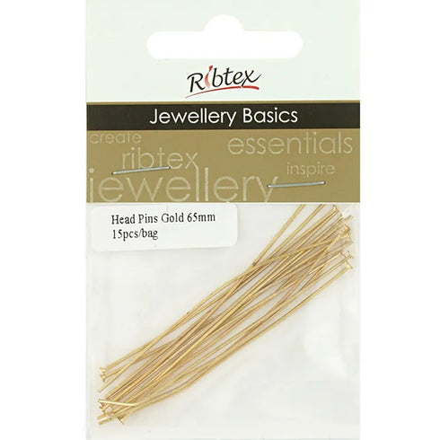 65mm Metal Alloy Head Pins (available in 2 colours)